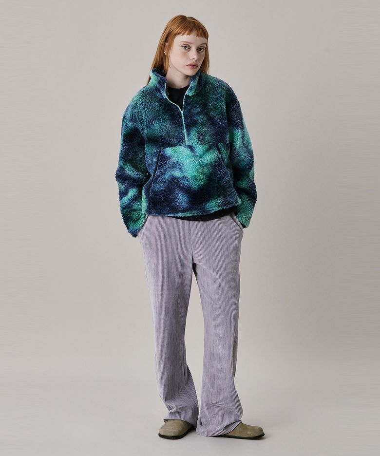 24 Shearing Half Zip-up_Blue (24 시어링 하프 집업_블루)