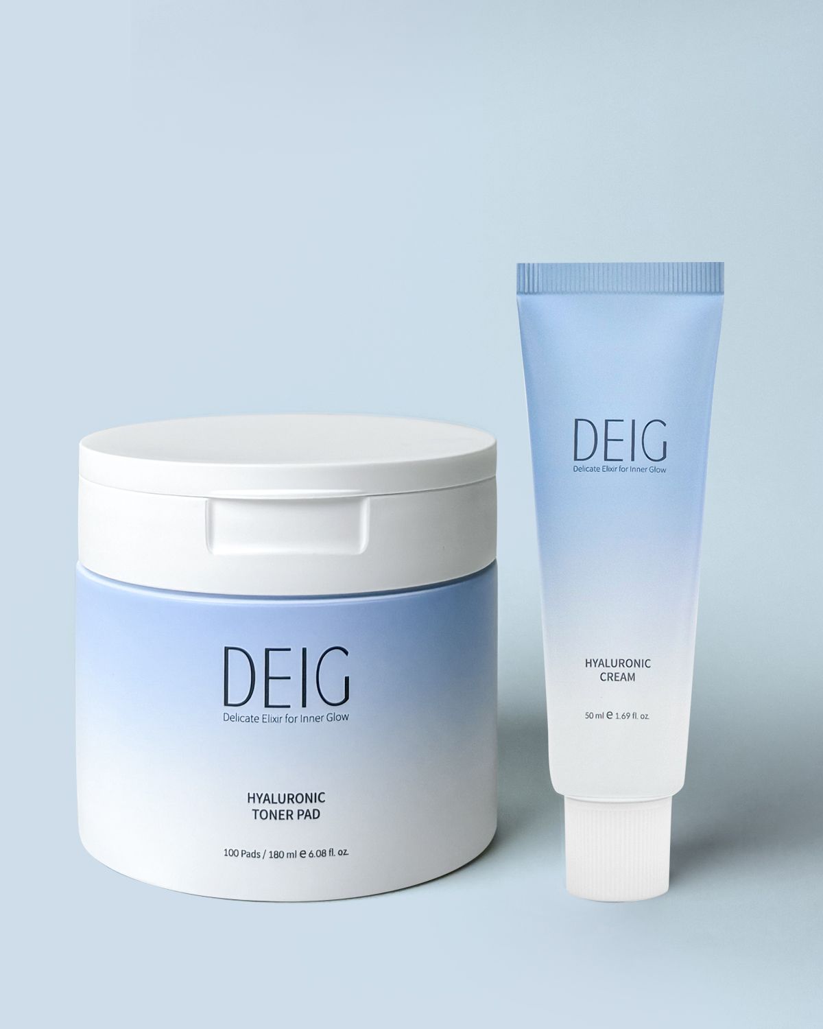 데이그(DEIG) 히알루로닉 수분세트(토너 패드 + 크림)
