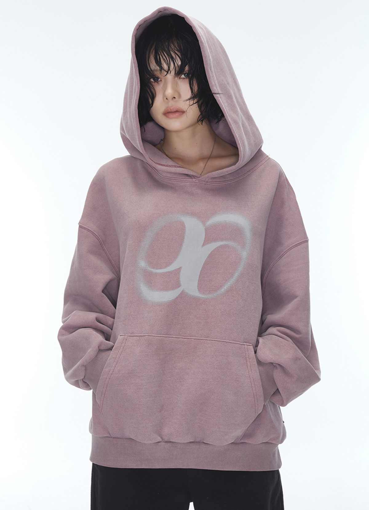 애즈온(ASON) PIGMENT WASHING HOODIE / PURPLE