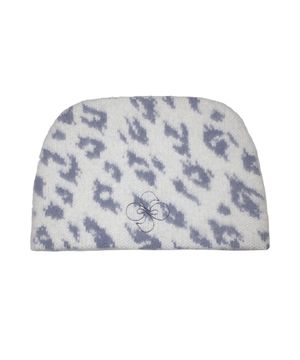 HERETIC LEOPARD MOHAIR BEANIE / white