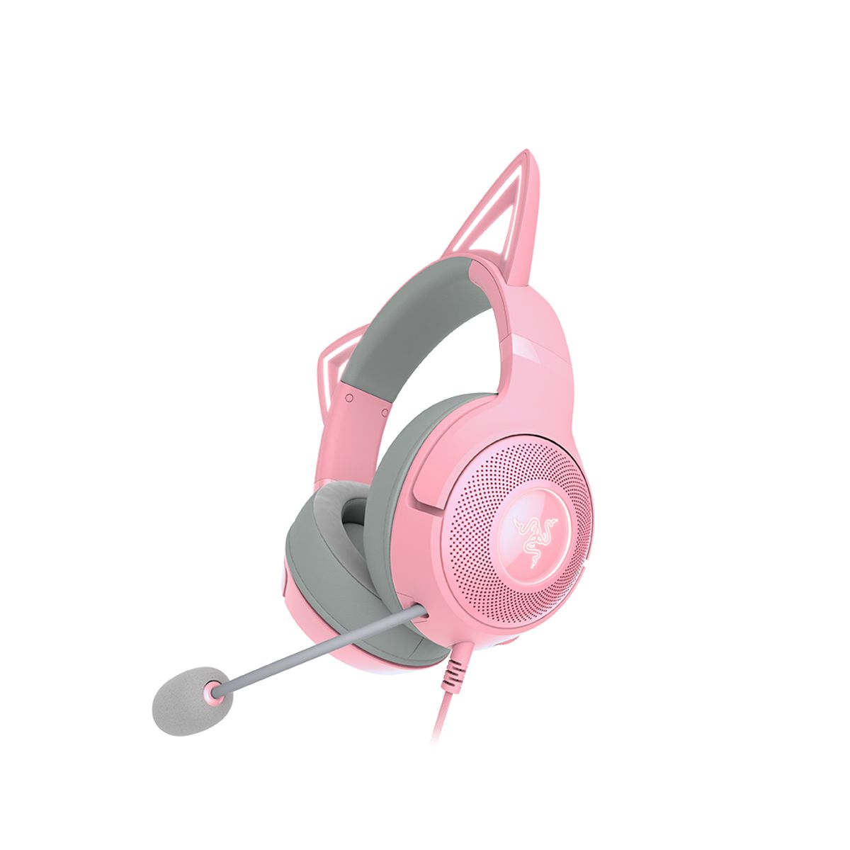 레이저(RAZER) Kraken Kitty V2 Quartz 방송용 게이밍 헤드셋
