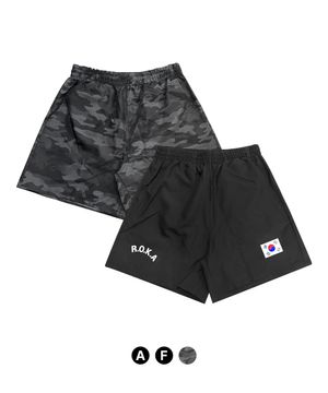 국산 쿨스포츠 ROKA ROKAF 태극기 무지  반바지
