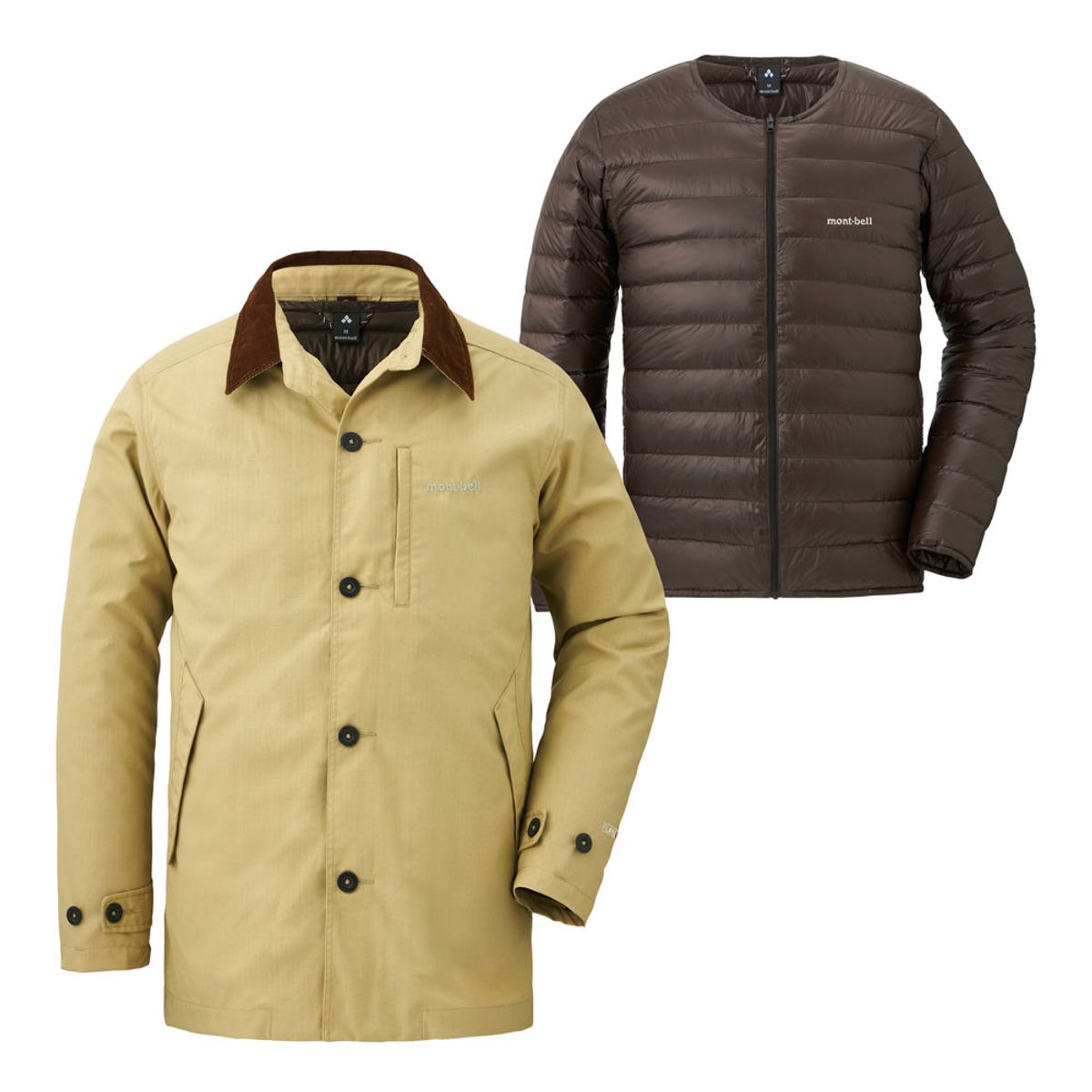 몽벨(MONTBELL) 3 IN 1 푸에고 다운 자켓 BEIGE JBWXWUDJ032
