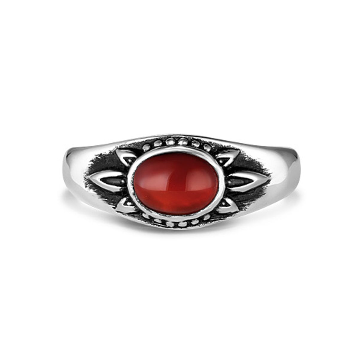 어나니머스아티즌(ANONYMOUS ARTISAN) Oldschool Carnelian Flower Ring
