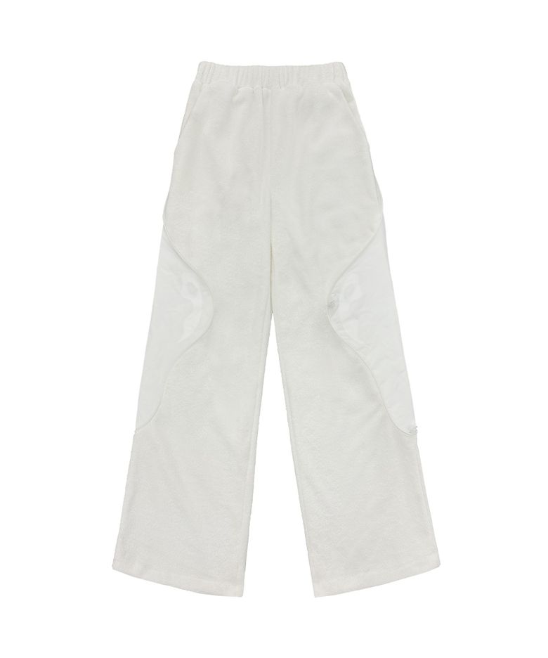 OJOS X GATA Deformable Terry Pajama Trousers / White