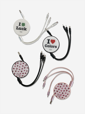 3 in 1 smart reel charge cable (4 options) 고속 충전 케이블
