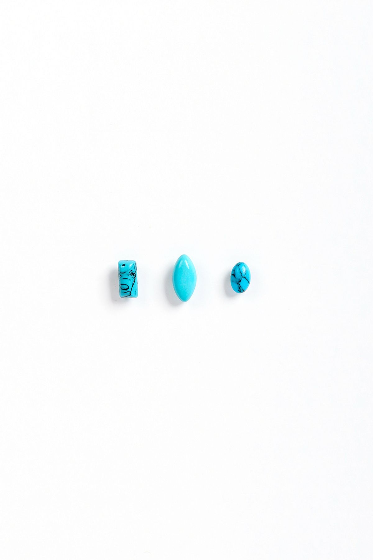 모드곤(MODGONE) 0.8mm 귀걸이 침 두께 얇은 터키석 피어싱 Turkey stone piercing