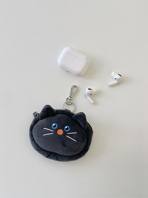 Olivet cat marshmallow pouch keyring