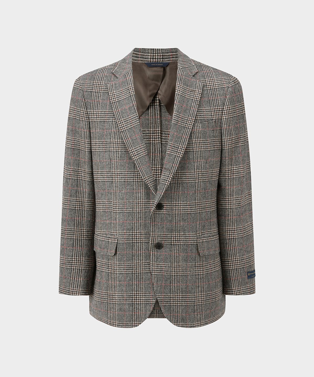 브룩스 브라더스(BROOKS BROTHERS) 클래식핏 체크 트위드 2버튼 스포츠코트 (브라운) (BBJSMF47094EF)