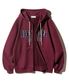 BKEN 1583 후드 집업 BK7990_와인