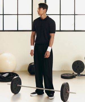 핀턱 와이드 코튼메쉬 팬츠 (2color)