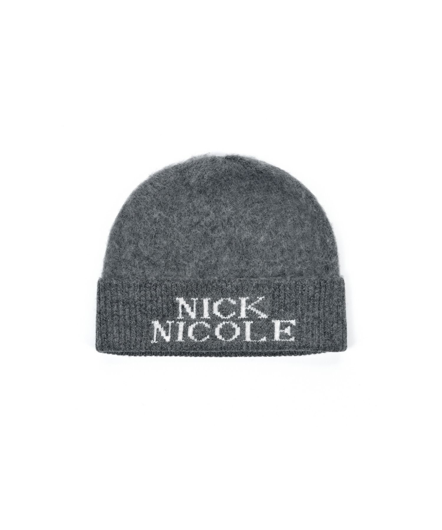 MUSINSA | NICK&NICOLE NICOLE MIXED JAQUARD BEANIE_GRAY