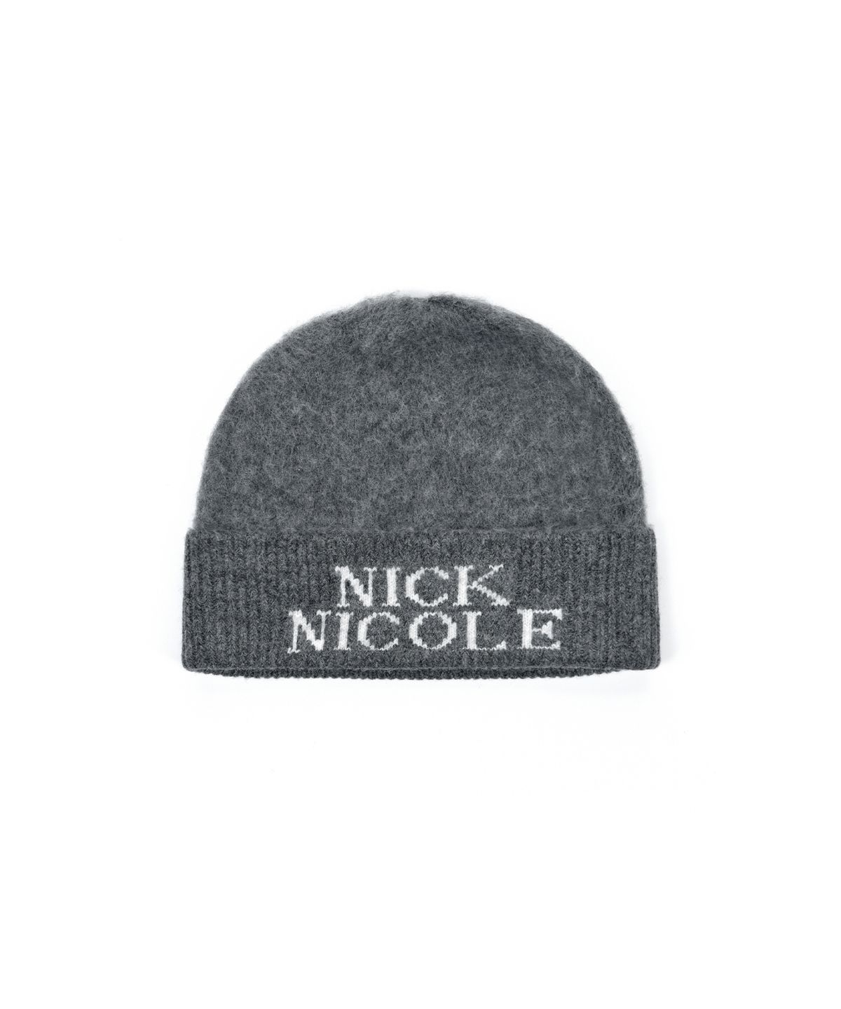 닉앤니콜(NICK&NICOLE) NICOLE MIXED JAQUARD BEANIE_GRAY