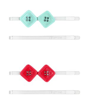 BUTTON HAIR PIN 2PACK