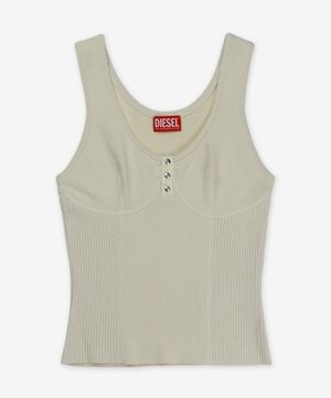 M-리앤느 민소매 티셔츠 - 오프 화이트 / A169040QLAS181