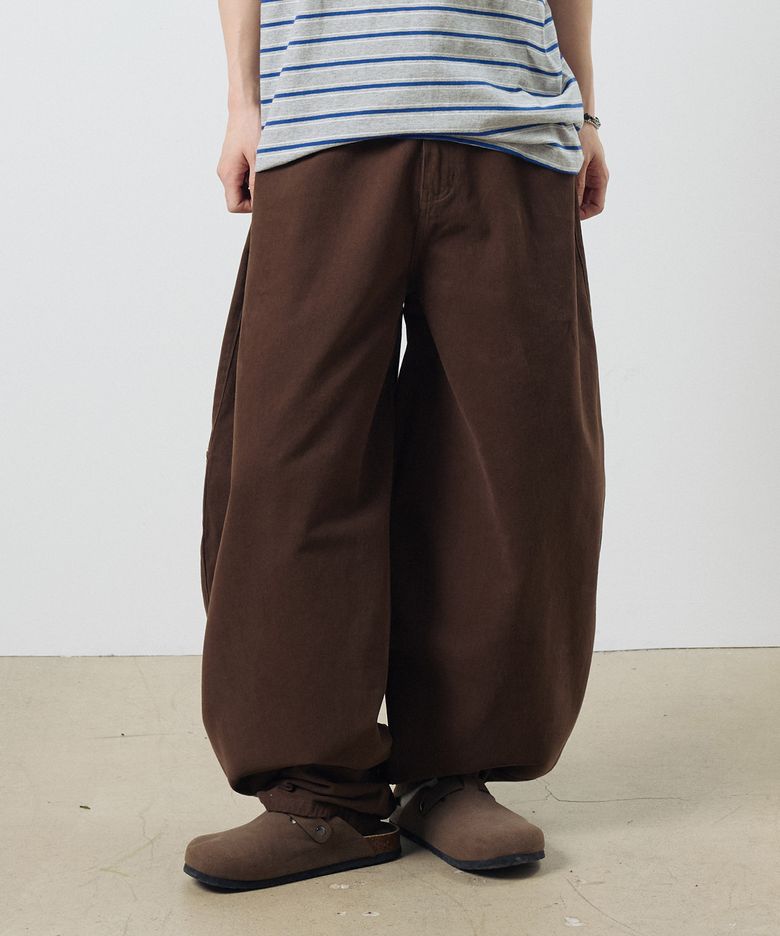 벌룬 와이드 포켓 밴딩  팬츠 D637 - 3COLOR