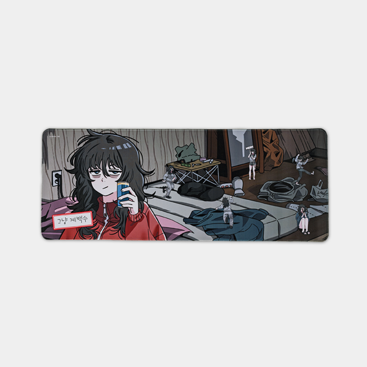 와이랩(YLAB) 무직백수 계백순 마우스 장패드 ver.2