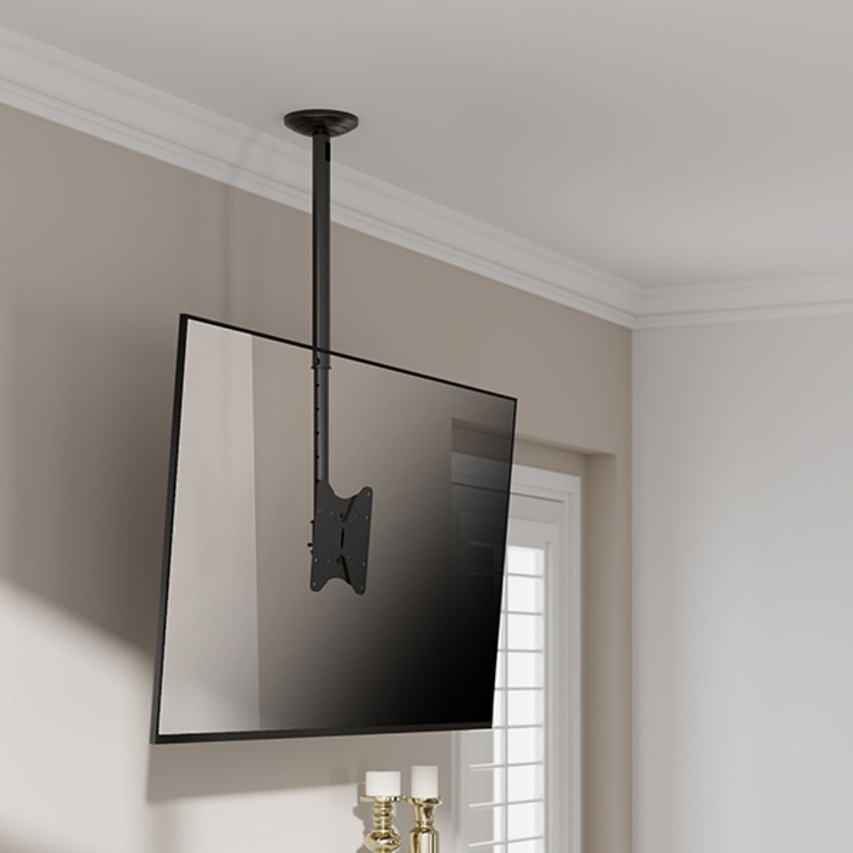 엘디엘마운트(LDLMOUNT) 천장형 TV 모니터 거치대 브라켓 마운트 APL-CE220F