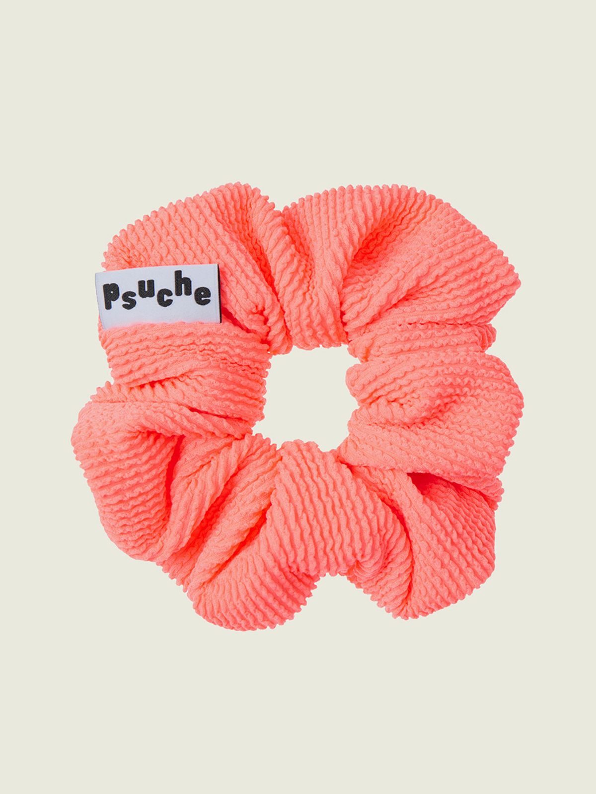 프쉬케(PSUCHE) CRINKLE SCRUNCHIE _PEACH PINK