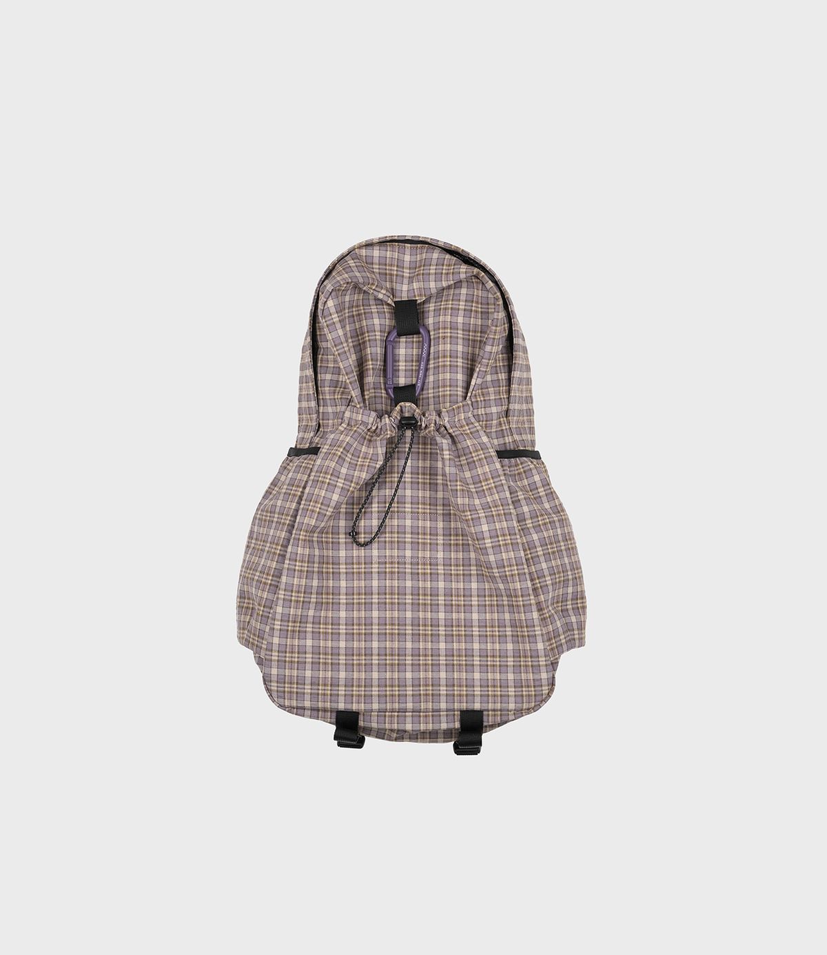 에메모가든(MMOGARDEN) mmo backpack cotton check 3layer / grape