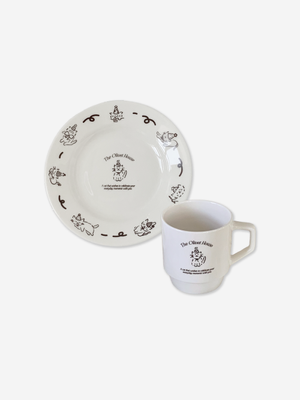 Daily cat mug cup & drawing plate 매일의 고양이 머그컵 & 접시 시리즈