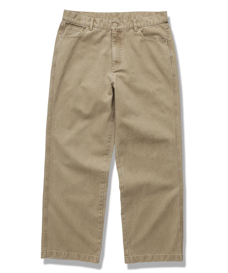 GARMENT DYED VINTAGE CHINO PANTS - BEIGE