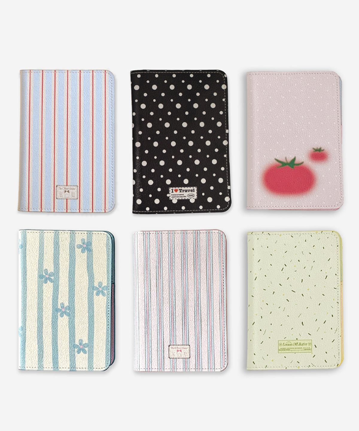 올리베(OLIVET) drawing pattern passport holder (5 options) 여권 지갑