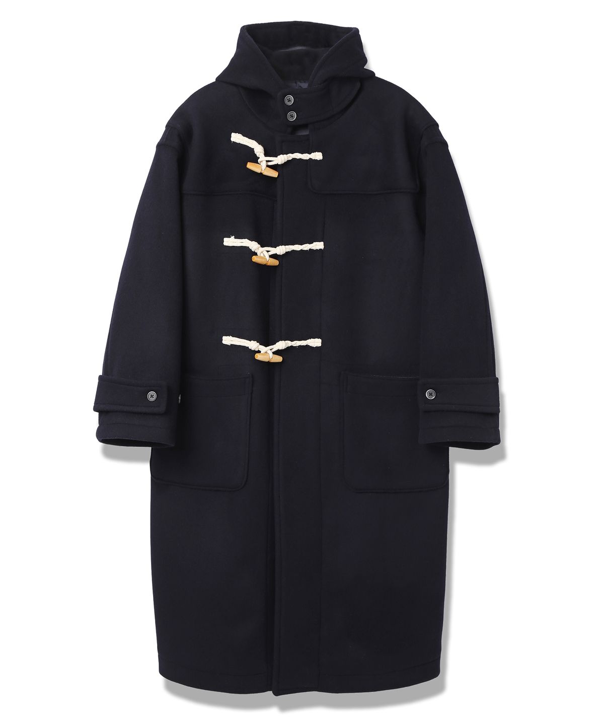 시티스트리트(CITY STREET) OVERSIZE WOOL DUFFLE COAT - NAVY