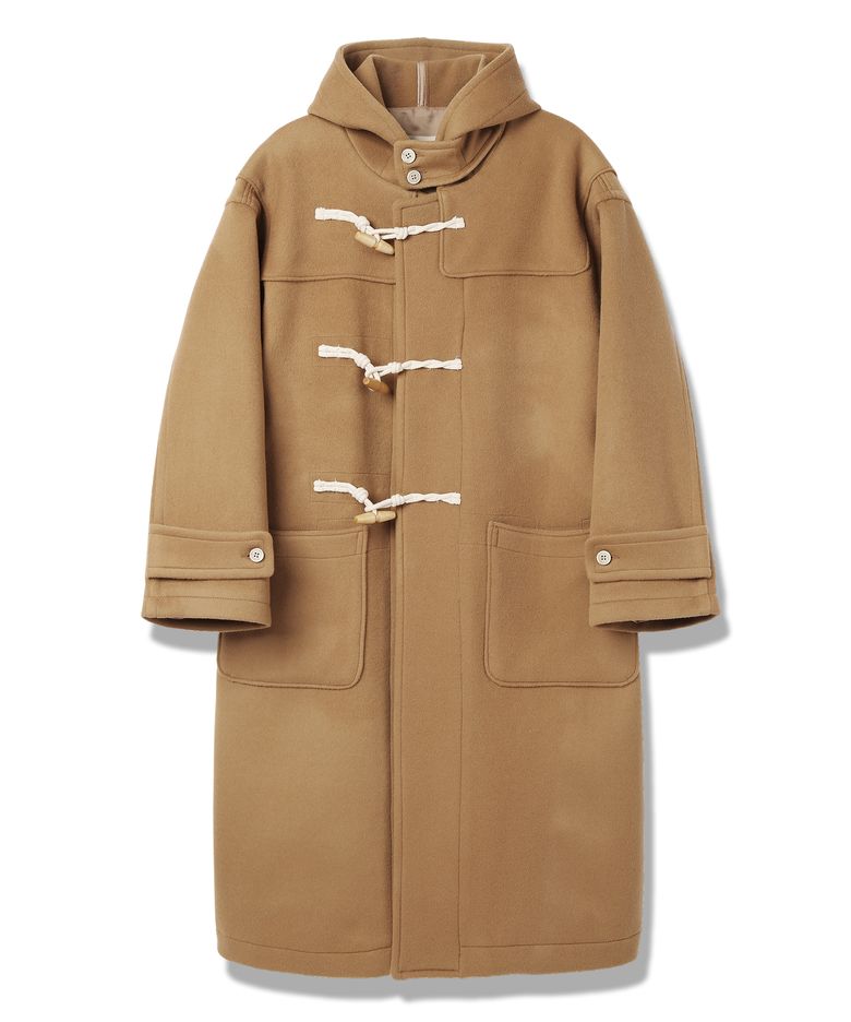 OVERSIZE WOOL DUFFLE COAT - CAMEL