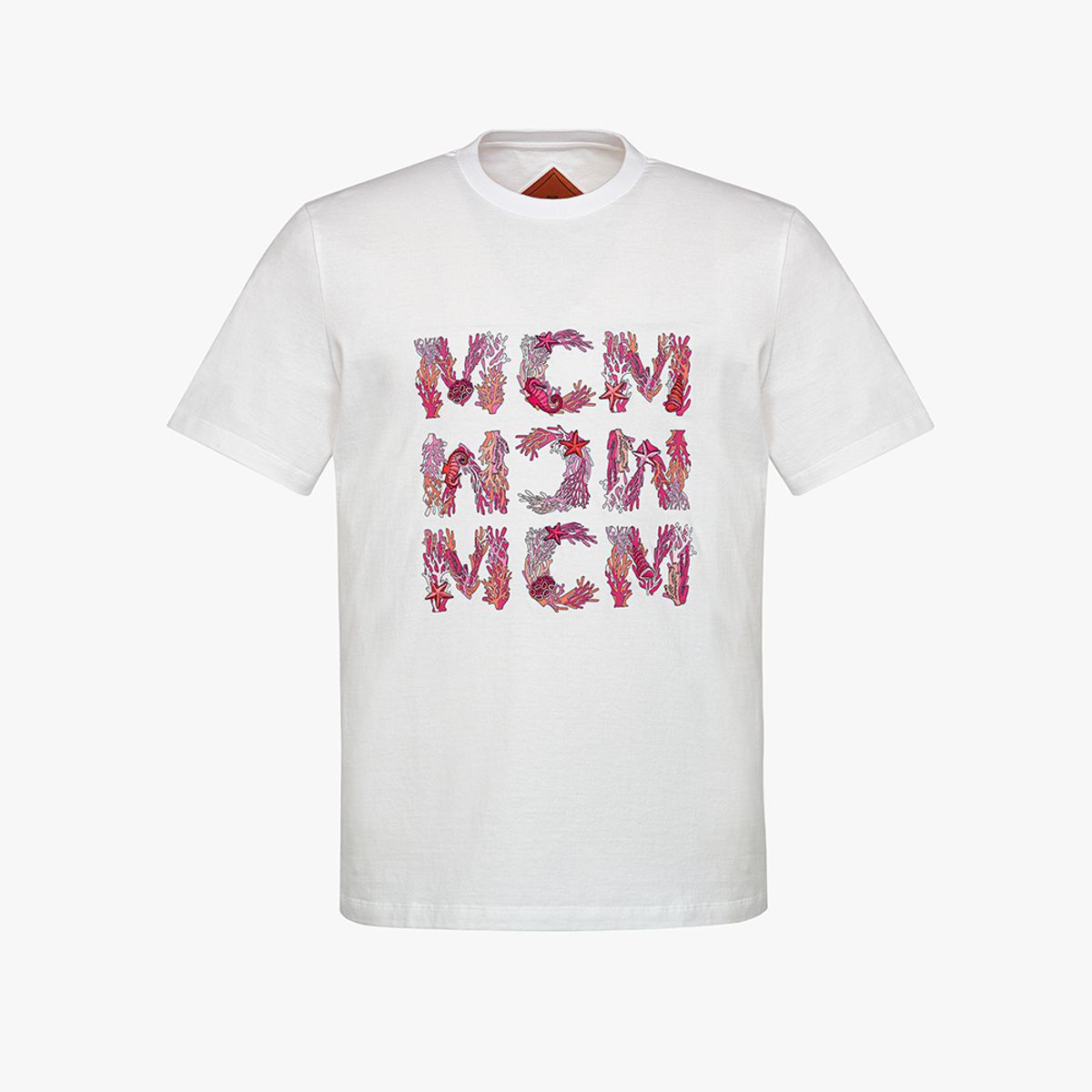 엠씨엠(MCM) 오가닉 코튼 아쿠아틱 티셔츠 MHTFSMM16WT