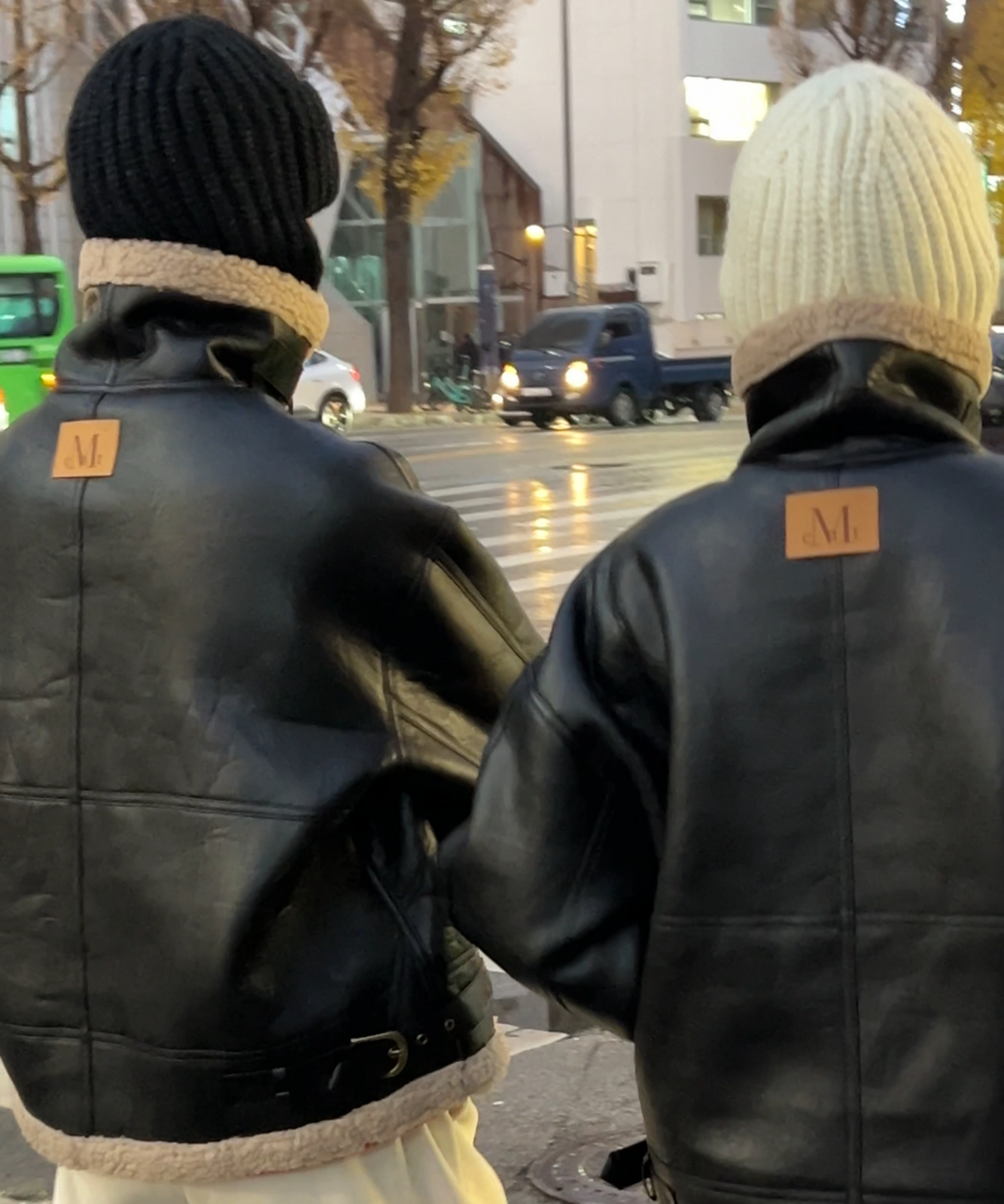 MUSINSA公式 | MUCENT Kive Leather Wappen Mustang Jacket Unisex (2