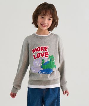 모어 러브 크루 넥 니트 [미디엄 그레이]