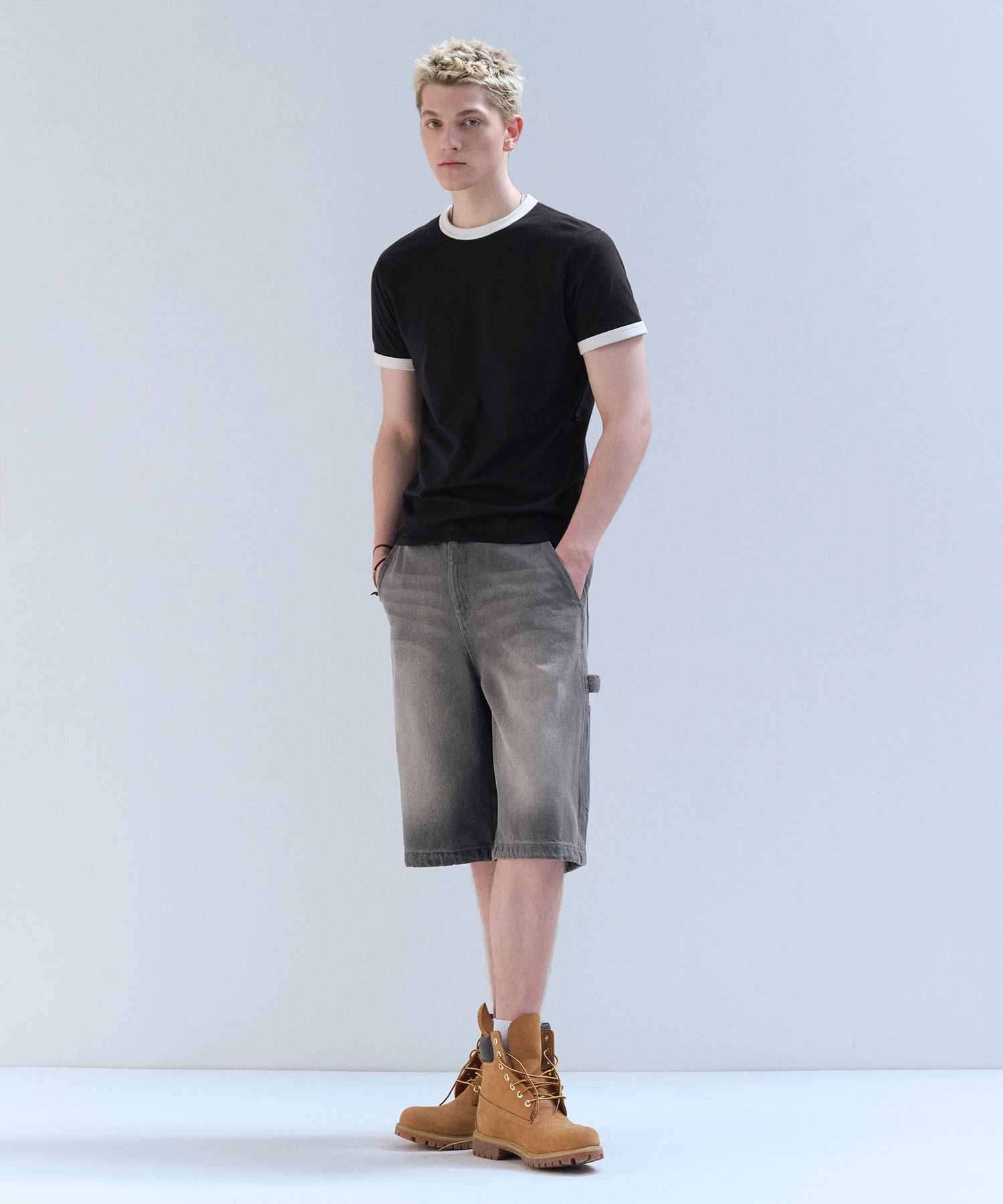 ★MUSINSA STANDARD★ Big Brush Carpenter Bermuda Denim Pants MUSINSA | MUSINSA STANDARD Big Brush Carpenter Bermuda Denim