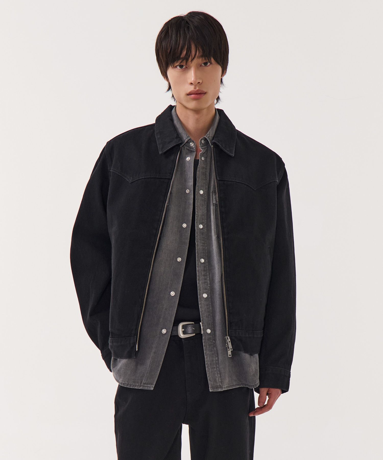 MUSINSA公式 | MUSINSA STANDARD デニムジップアップウエスタン