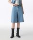 우먼즈 카펜터 버뮤다 데님 팬츠 [라이트 인디고]
