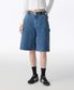 우먼즈 카펜터 버뮤다 데님 팬츠 [미디엄 인디고]