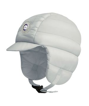 패딩 캡 등산모자 이어플랩 - 라이트그레이