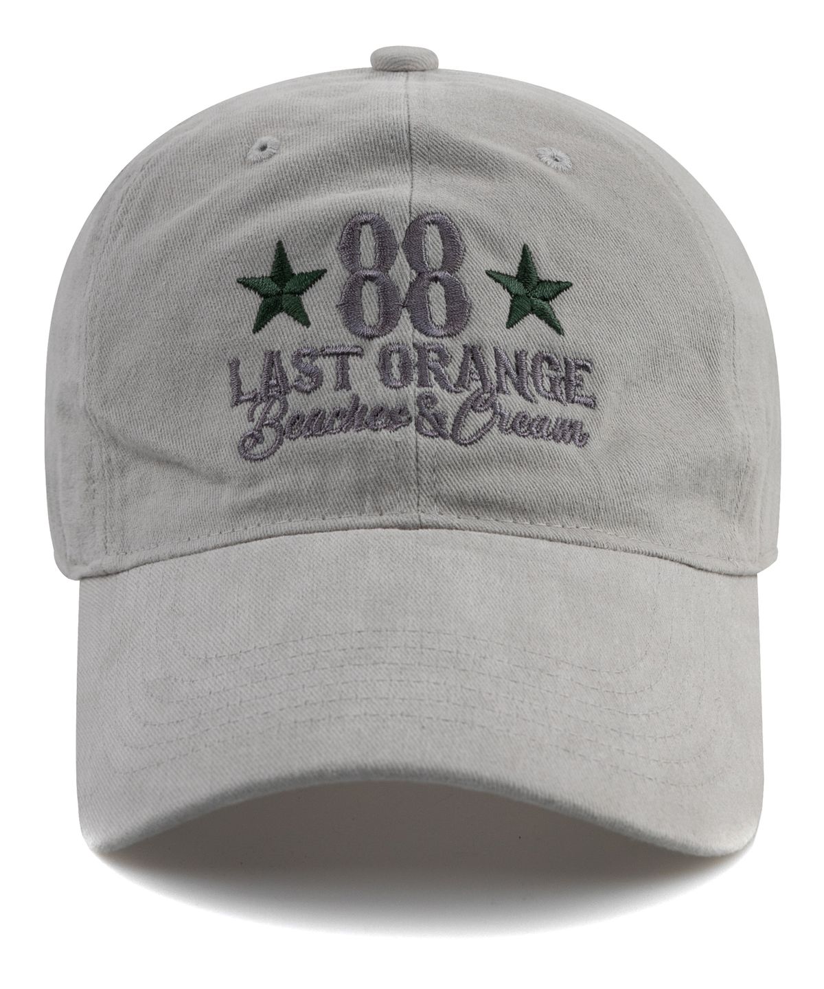 비치스앤크림(BEACHESANDCREAM) LAST ORANGE COTTON BALL CAP-GRAY