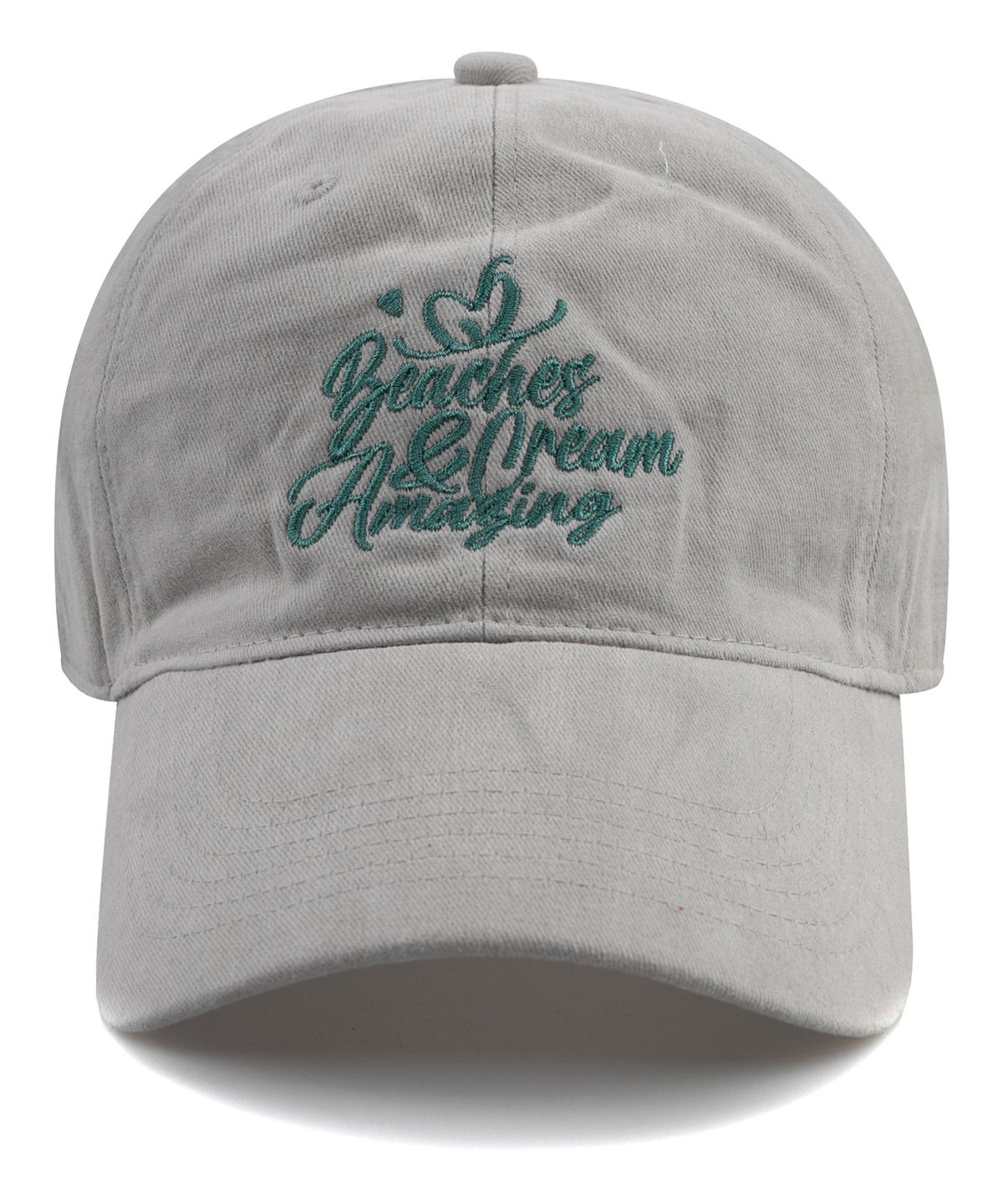 비치스앤크림(BEACHESANDCREAM) Amaging COTTON BALL CAP-GRAY