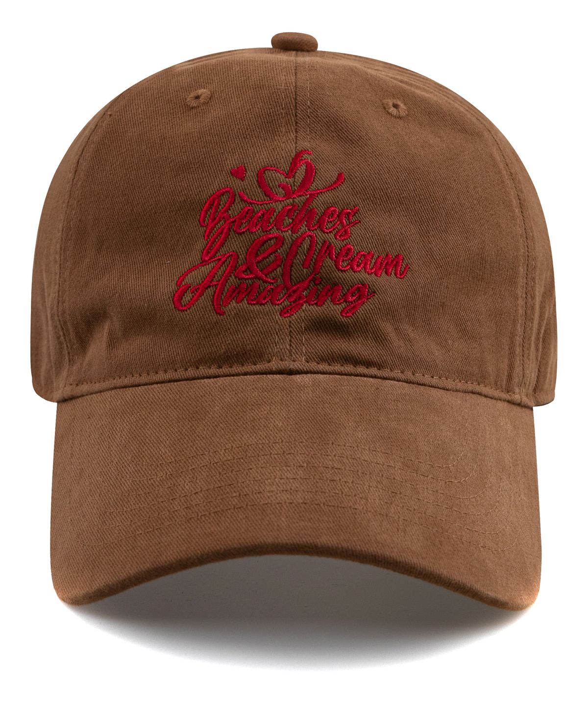 비치스앤크림(BEACHESANDCREAM) Amaging COTTON BALL CAP-BEIGE