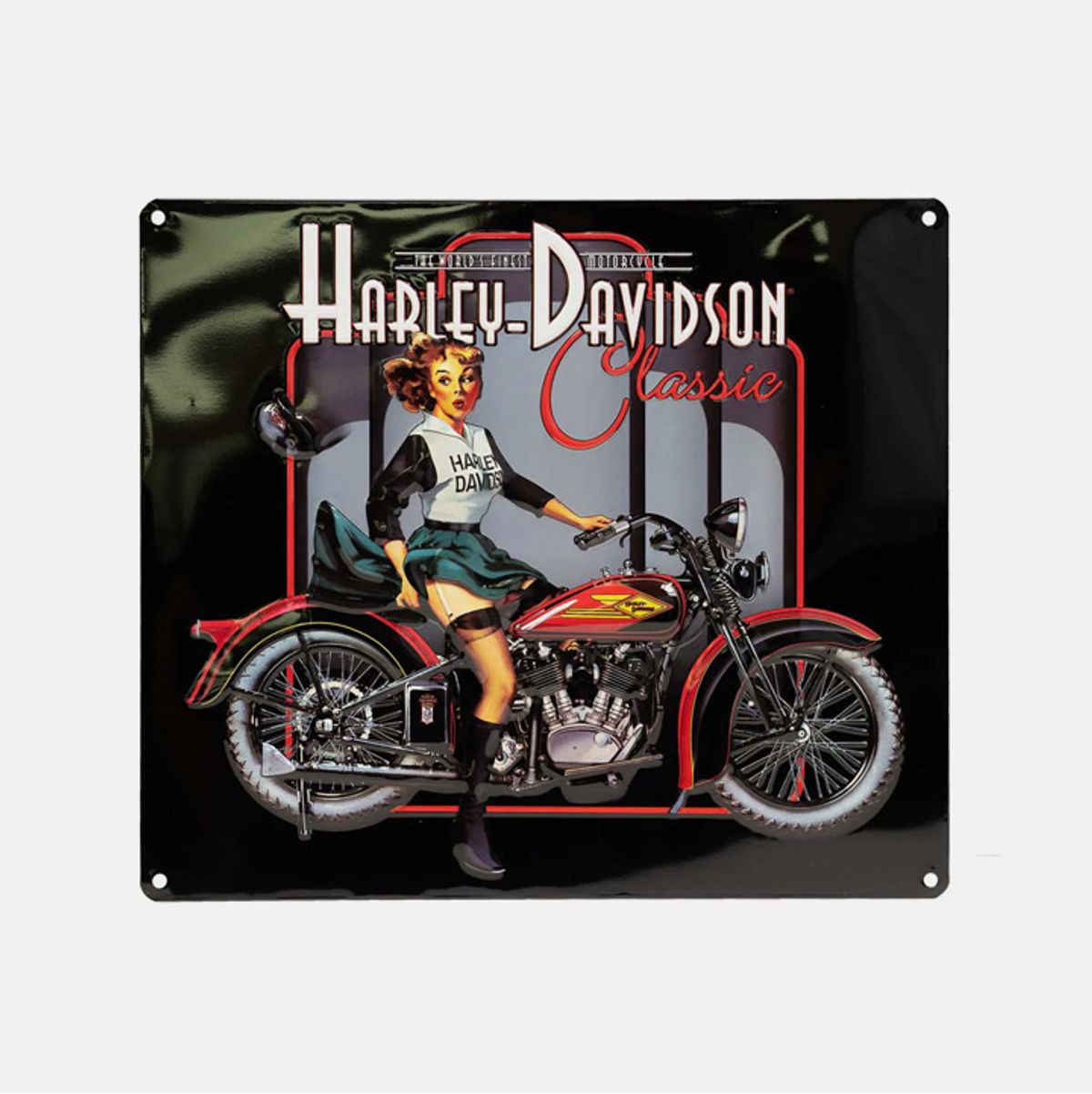 할리데이비슨(HARLEY-DAVIDSON) H-D 클래식 핀업 베이브  틴사인