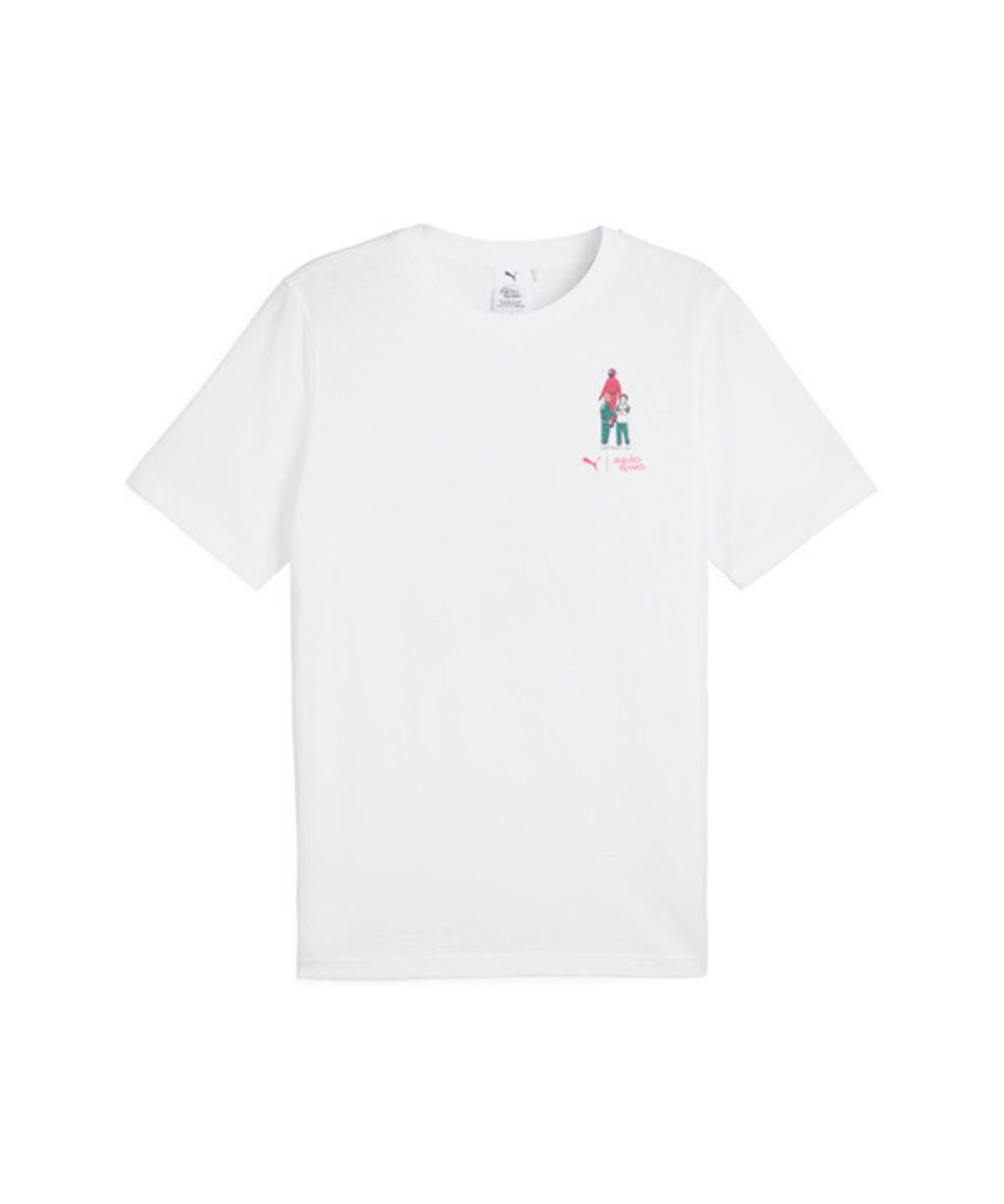 푸마(PUMA) 푸마 X 오징어게임 그래픽 티 - 화이트 / 627426-02