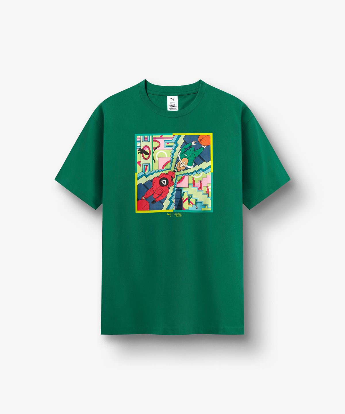 푸마(PUMA) 푸마 X 오징어게임 그래픽 티 - 그린 / 627426-86