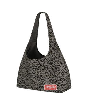 Leopard Print Shoulder Bag Blue Gray