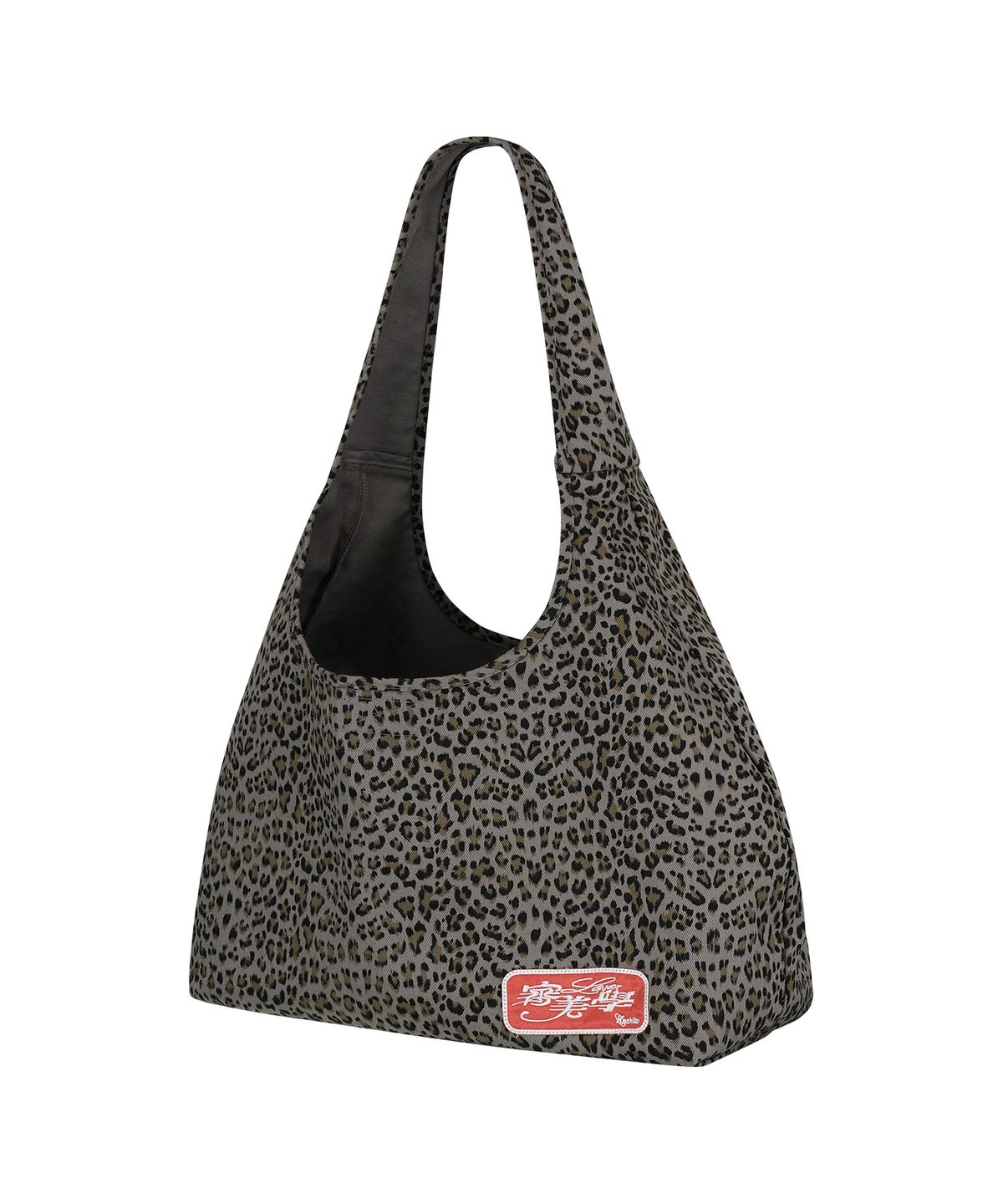 카시코(KASHIKO) Leopard Print Shoulder Bag Blue Gray