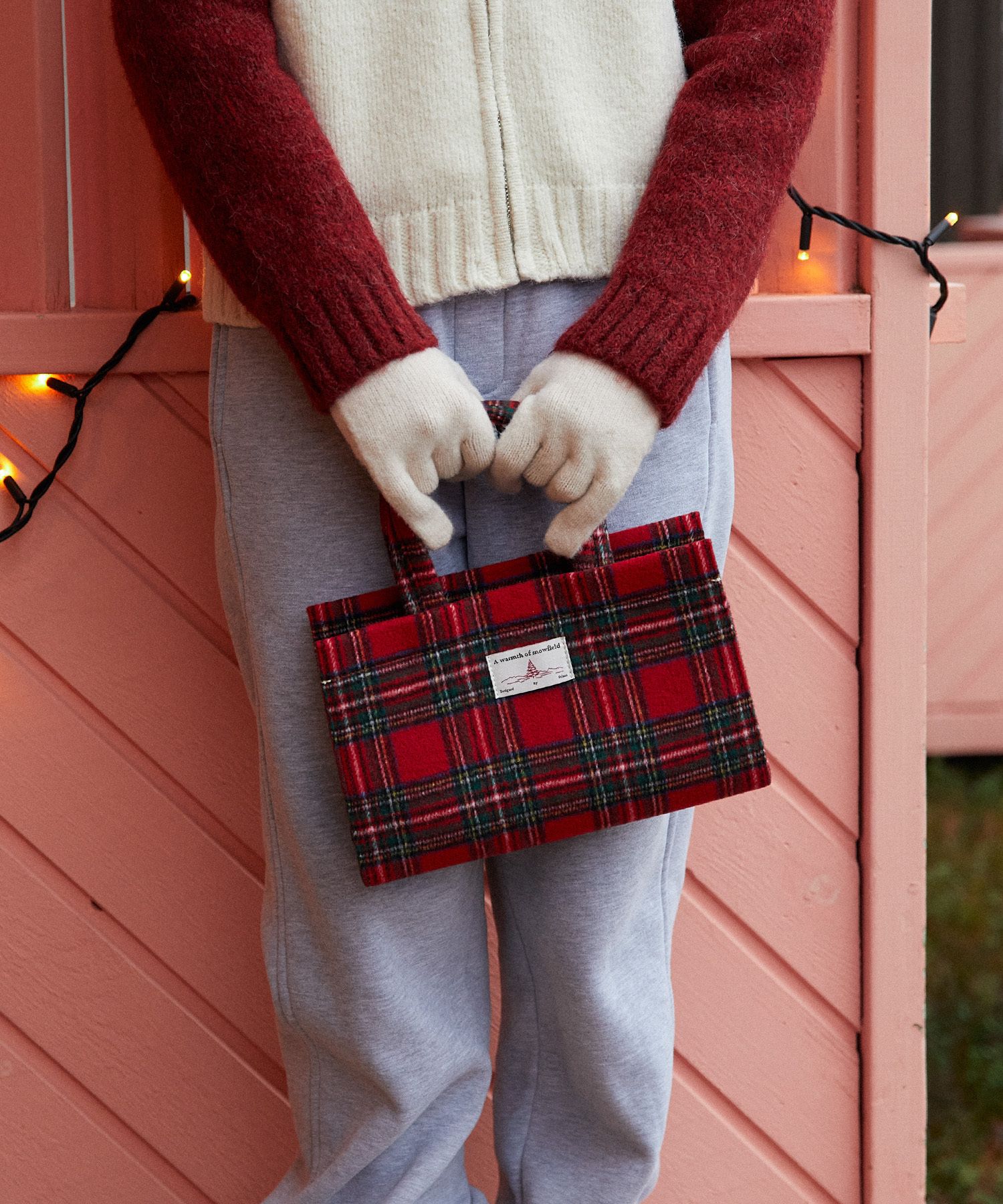 トートバッグ FOLNUA TORTE BAG RED SUEDE F24FWFBTO050RD00F MUSINSA | FOLNUA HOLIDAY CHECK TORTE BAG [RED]