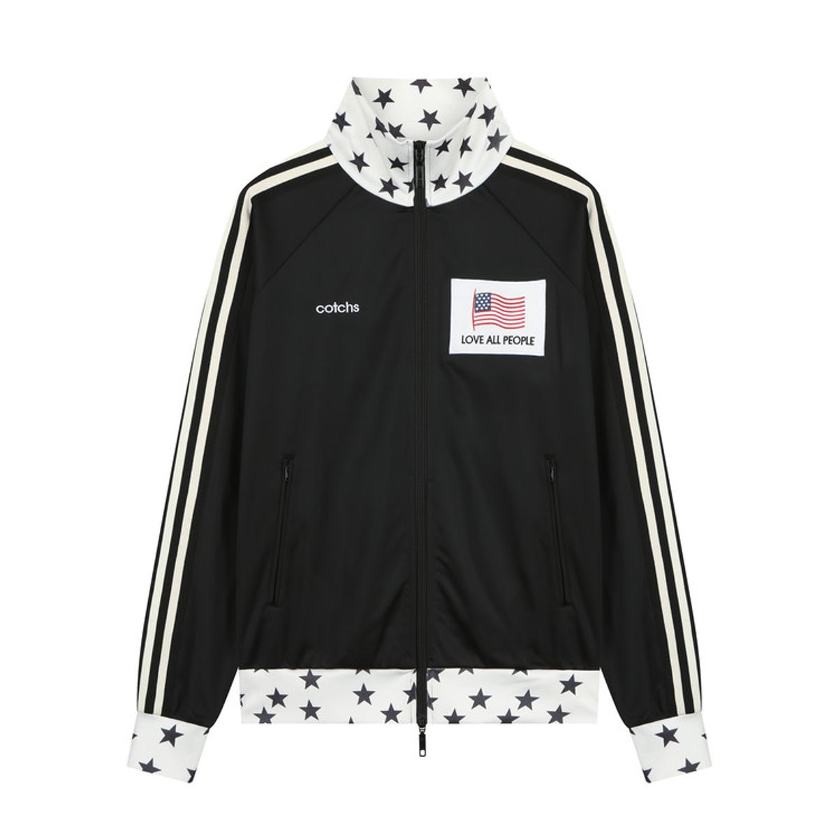 카치스(COTCHS) DINO DRIVER TRACK JACKET-BLACK