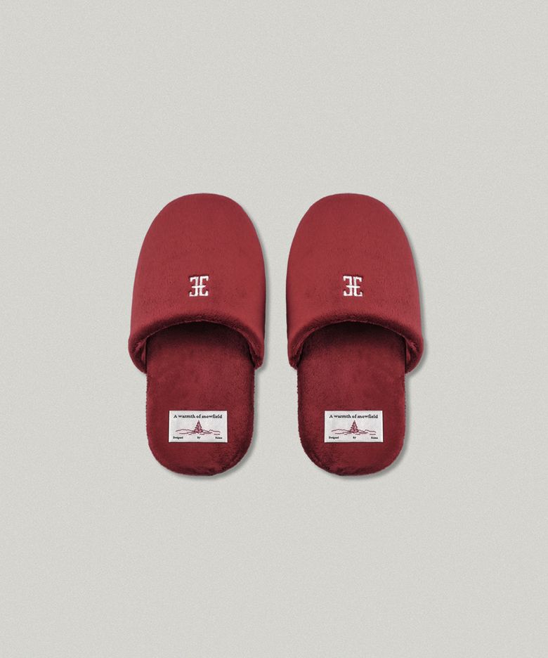 CLASSIC LOGO ROOM SHOES (RED)