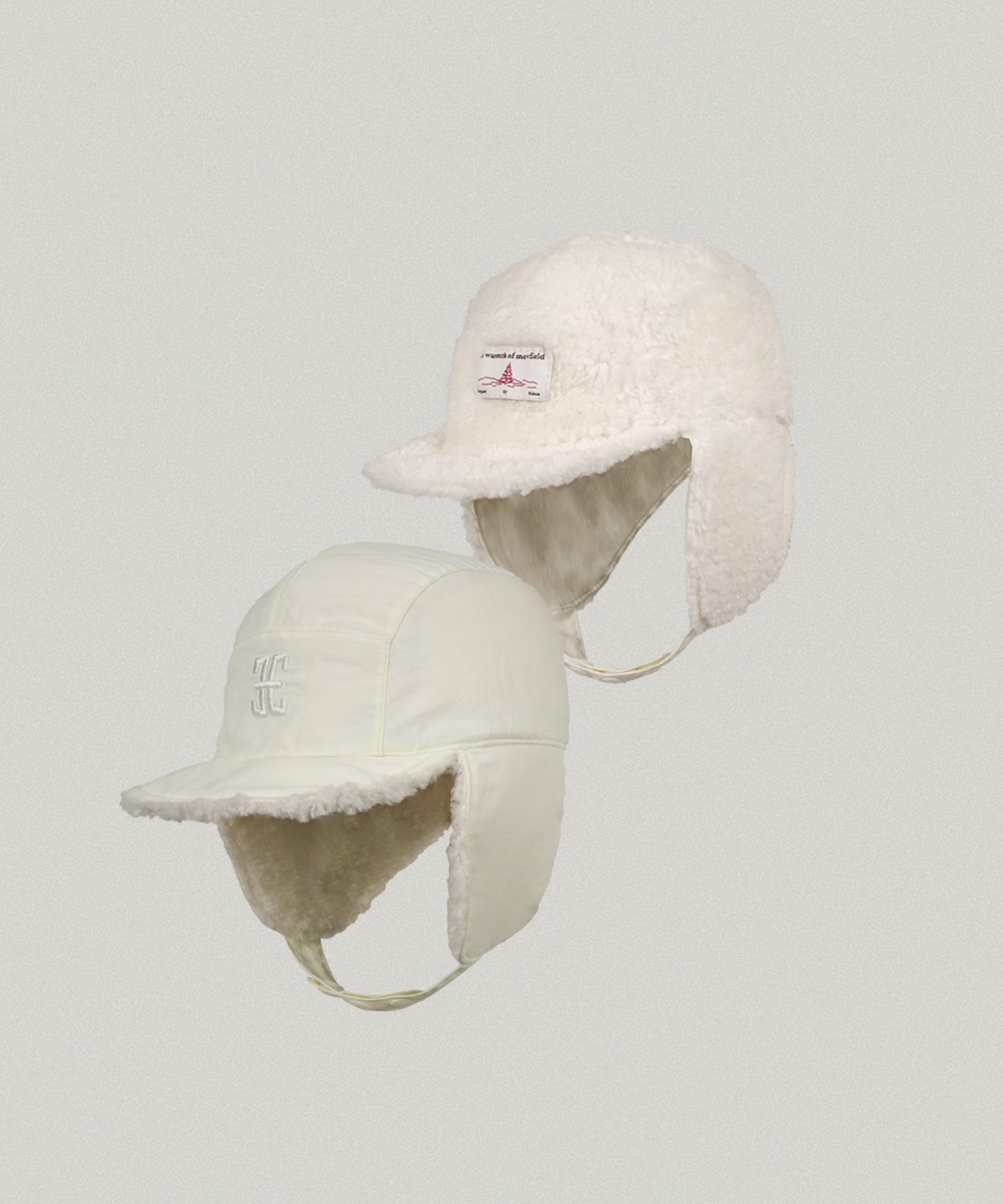 ◆FOLNUA◆ REVERSIBLE TEDDY EARFLAP CAP IVORY F24FWFSHT040IV MUSINSA | FOLNUA REVERSIBLE TEDDY EARFLAP CAP [IVORY]