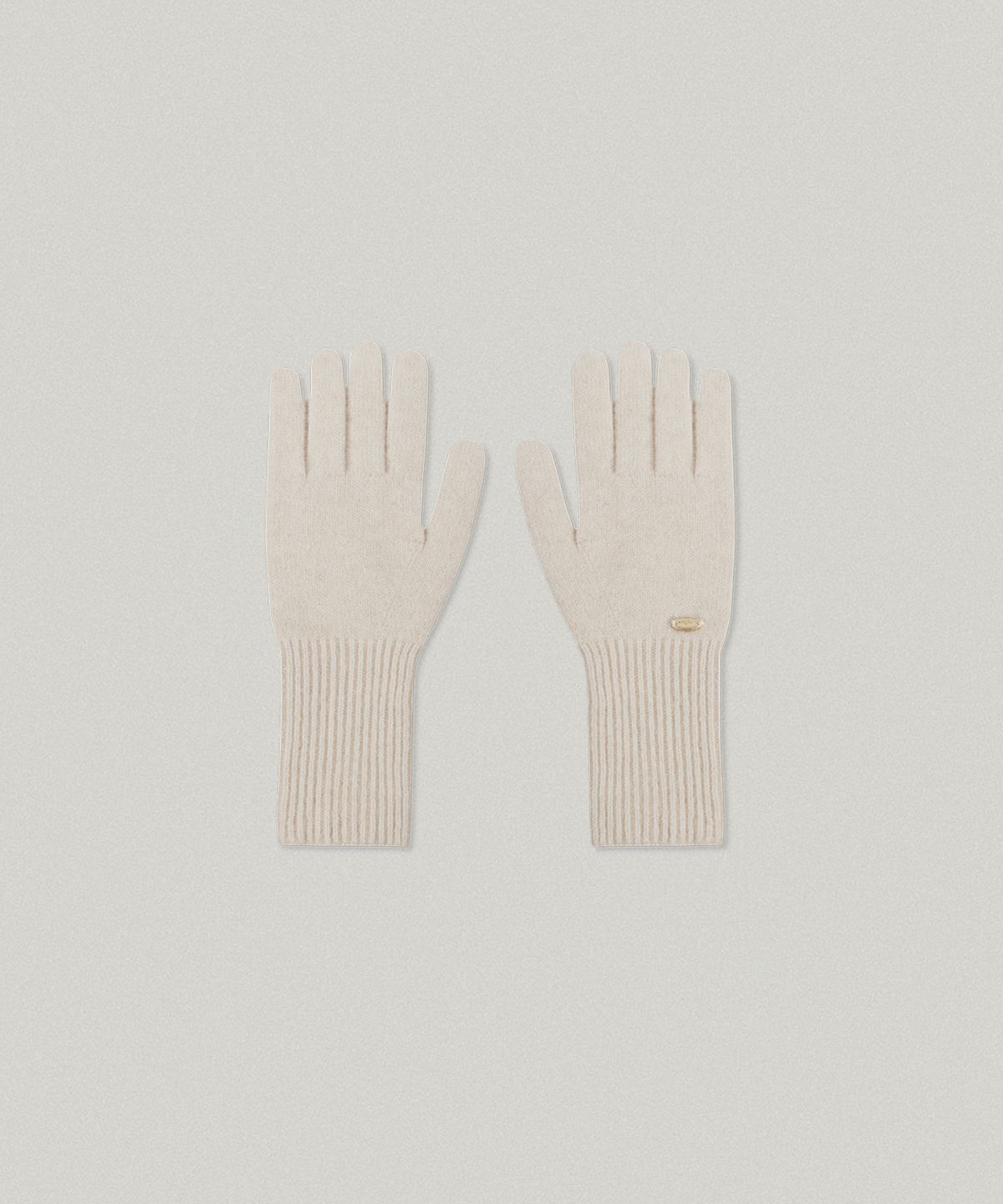 폴뉴아(FOLNUA) ROUND LOGO GLOVES (IVORY)